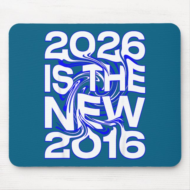 Minimal 2026 New 2016 Retro Future Mouse Mat (Front)