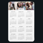Minimal 4x6 Photo Yearly Calendar Magnet<br><div class="desc">Customise your yearly calendar magnet with personalised photos!</div>