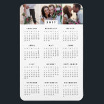 Minimal 4x6 Photo Yearly Calendar Magnet<br><div class="desc">Customise your yearly calendar magnet with personalised photos!</div>