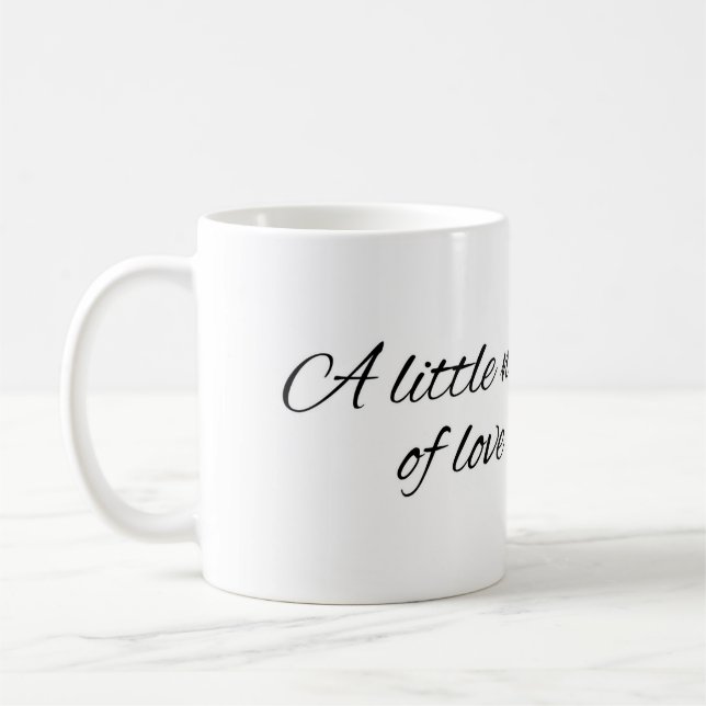 Minimal A Little Note of Love Mug (Left)