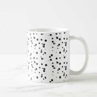 Minimal Abstract Black Dots Cute Spotted Mug