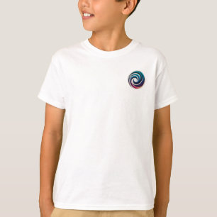 Minimal Abstract Color Spiral Circle Design T-Shirt
