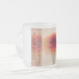 Minimal Abstract Floral Mug with Quote