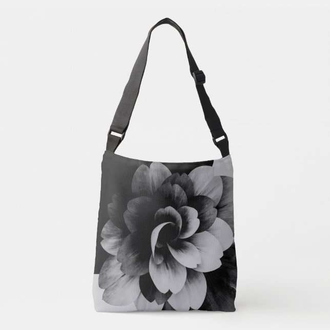 Minimal Abstract Floral Tote Bag (Front)