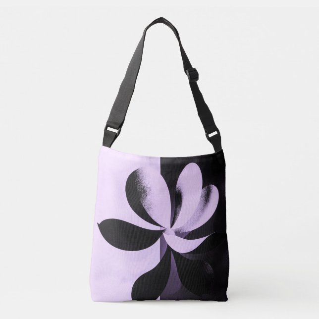 Minimal Abstract Floral Tote Bag (Front)