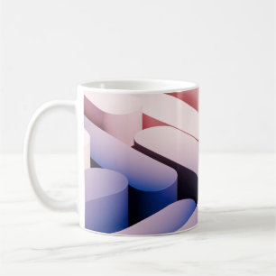 Minimal abstract mockup background. Blue and pink Coffee Mug