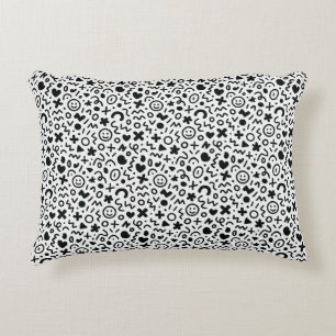 Minimal Abstract Pattern — Modern Monochrome Decorative Cushion