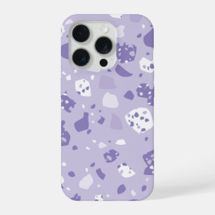 Minimal abstract purple pattern iPhone 15 pro case