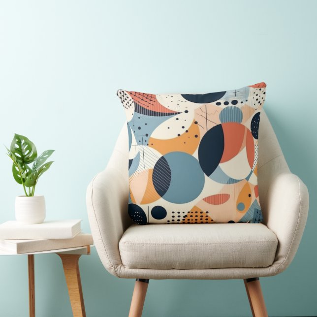 Minimal Abstract Seamless Pattern - Geometric (10) Cushion (Chair)