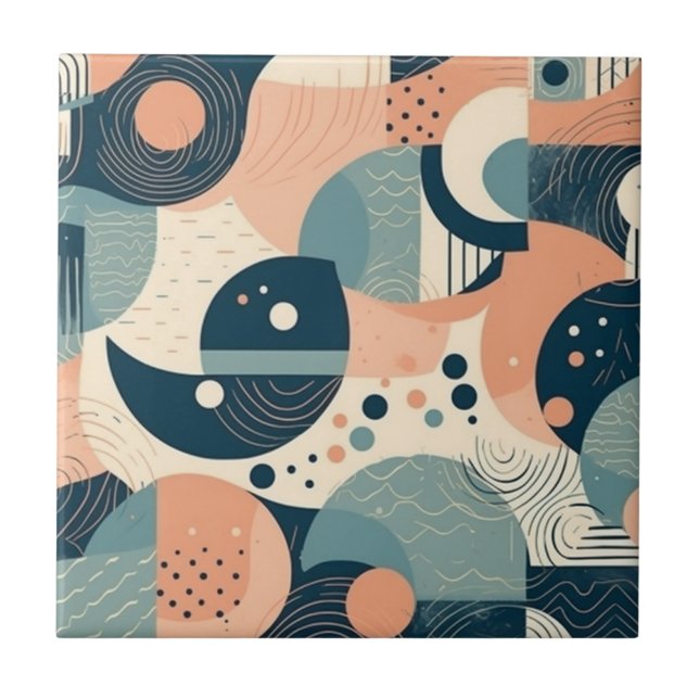 Minimal Abstract Seamless Pattern - Geometric (11) Tile (Front)