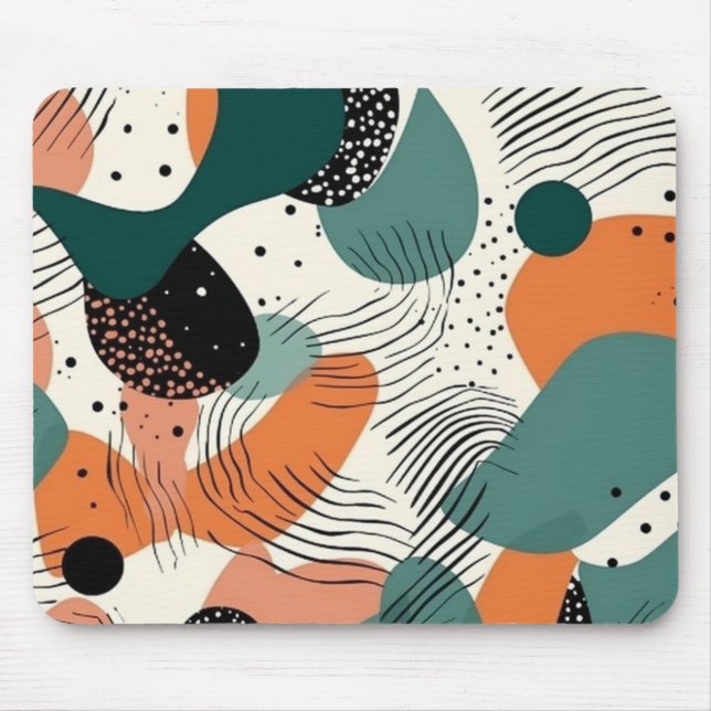 Minimal Abstract Seamless Pattern - Geometric (12) Mouse Mat (Front)