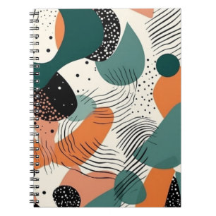 Minimal Abstract Seamless Pattern - Geometric (12) Notebook