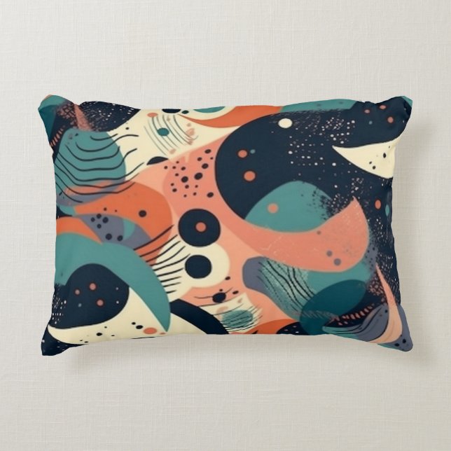 Minimal Abstract Seamless Pattern - Geometric (13) Decorative Cushion (Front)