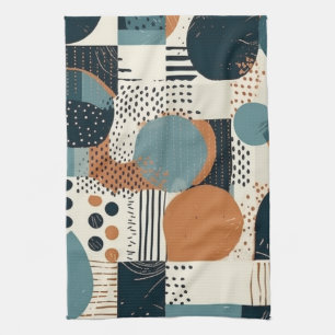 Minimal Abstract Seamless Pattern - Geometric (14) Tea Towel