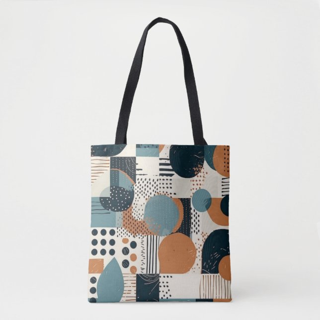 Minimal Abstract Seamless Pattern - Geometric (14) Tote Bag (Front)