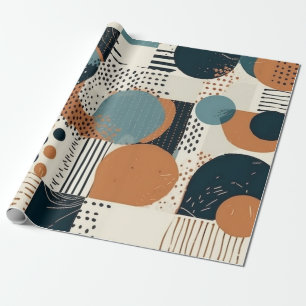 Minimal Abstract Seamless Pattern - Geometric (14) Wrapping Paper