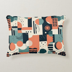 Minimal Abstract Seamless Pattern - Geometric (1) Decorative Cushion