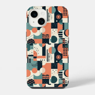 Minimal Abstract Seamless Pattern - Geometric (1) iPhone 14 Case