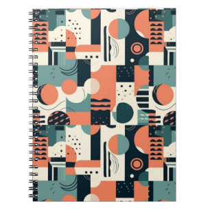Minimal Abstract Seamless Pattern - Geometric (1) Notebook