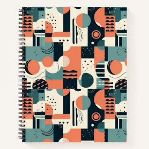 Minimal Abstract Seamless Pattern - Geometric (1) Notebook