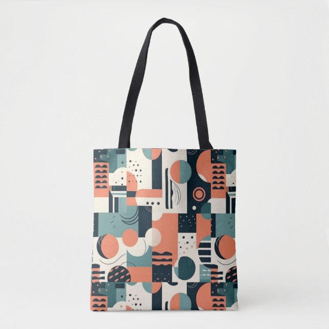 Minimal Abstract Seamless Pattern - Geometric (1) Tote Bag (Front)