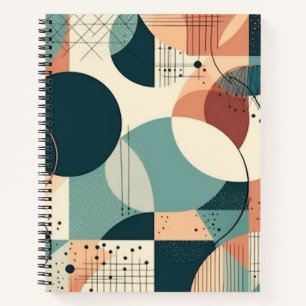 Minimal Abstract Seamless Pattern - Geometric (2) Notebook
