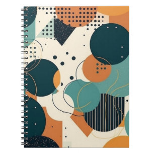 Minimal Abstract Seamless Pattern - Geometric (3) Notebook