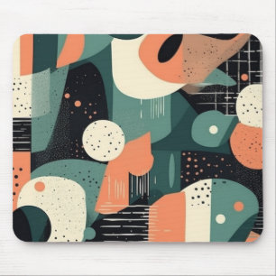 Minimal Abstract Seamless Pattern - Geometric (4) Mouse Mat