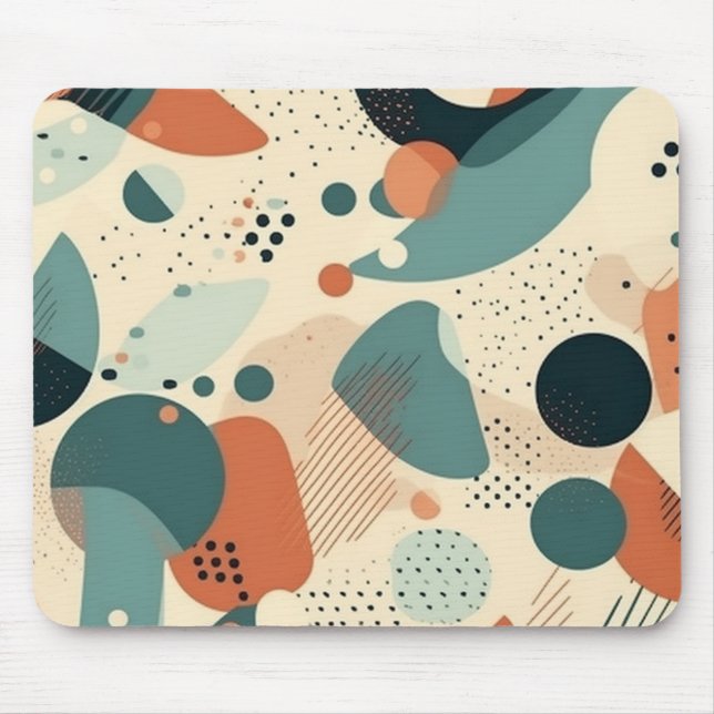 Minimal Abstract Seamless Pattern - Geometric (5) Mouse Mat (Front)