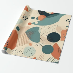 Minimal Abstract Seamless Pattern - Geometric (5) Wrapping Paper