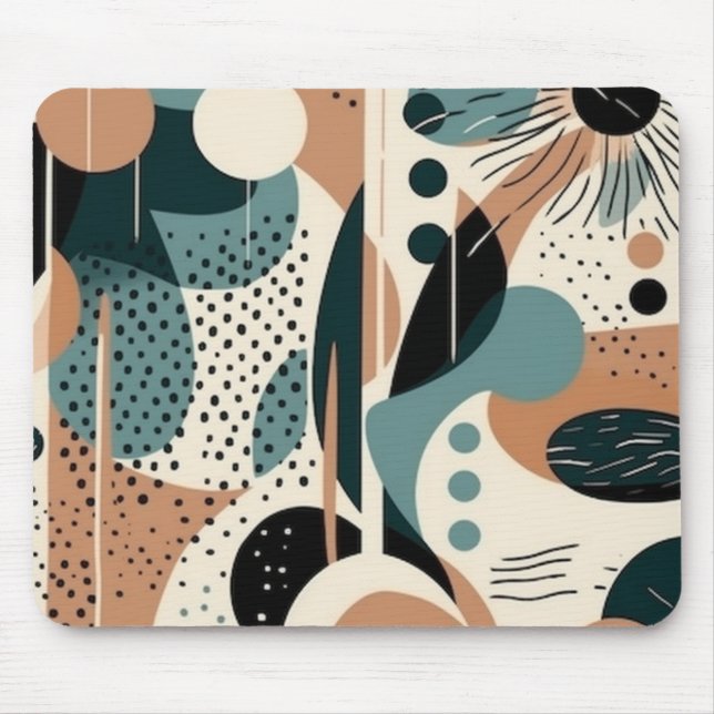Minimal Abstract Seamless Pattern - Geometric (9) Mouse Mat (Front)