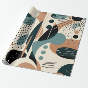 Minimal Abstract Seamless Pattern - Geometric (9) Wrapping Paper