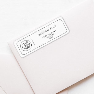 Minimal Add Your Logo Clean Modern Return Address