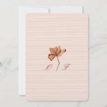 minimal,aesthetic and soft vibe wedding card