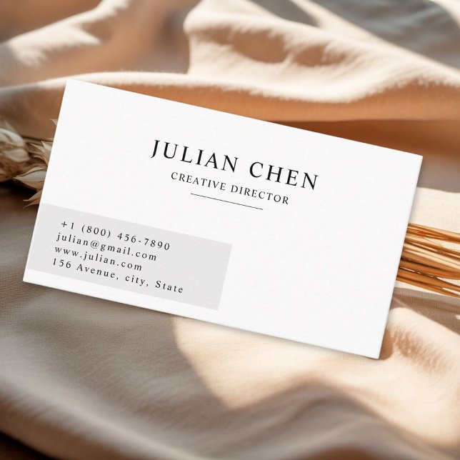 Minimal Aesthetic Corporate Business Card (Creator Uploaded)