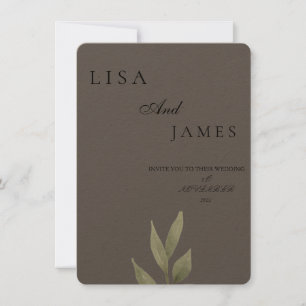 MINIMAL AESTHETIC WEDDING INVITATION