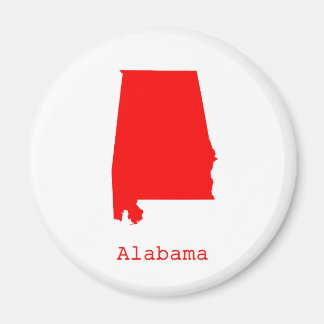 Minimal Alabama United States Magnet