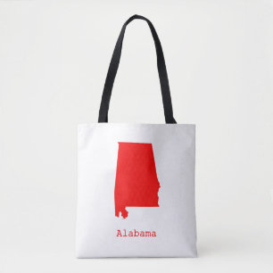 Minimal Alabama United States Tote Bag