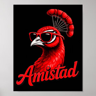 Minimal Amistad House Friendship School Spirit Poster