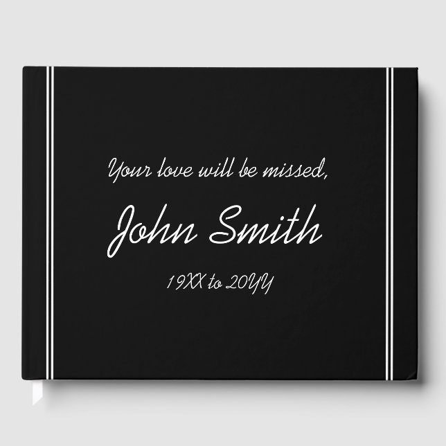 Minimal and Basic Memories Guestbook (Front)