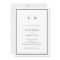 Minimal and Chic | Black and White Border Wedding