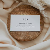 Minimal and Chic | Black and White Wedding Details