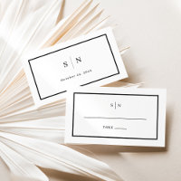 Minimal and Chic | Black and White Wedding Flat