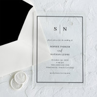 Minimal and Chic | Black Border Wedding