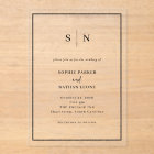 Minimal and Chic | Black Border Wedding