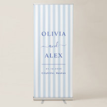 Minimal and Chic Blue French Personalised Wedding