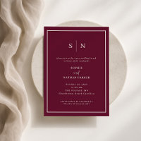 Minimal and Chic | Burgundy Post-Wedding Brunch