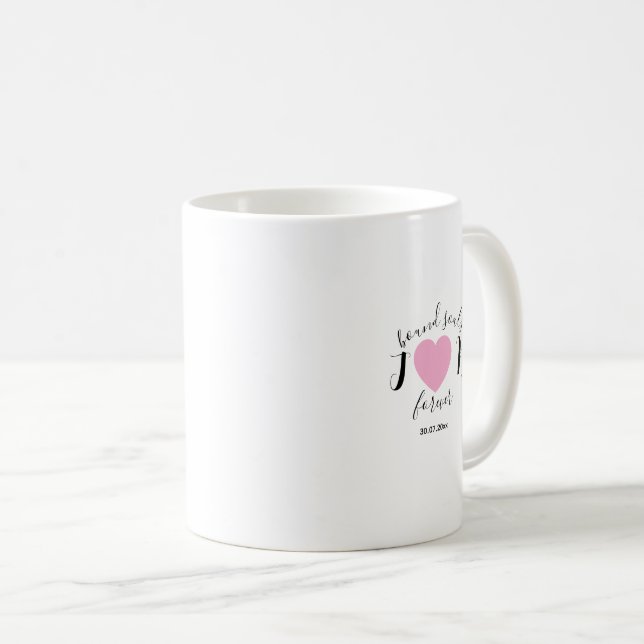 Minimal and chic couples initials wedding  coffee mug (Front Right)