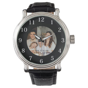 Minimal and Chic Custom Photo and Family Name Watch