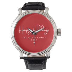 Minimal and Chic Happy Holidays Watch
